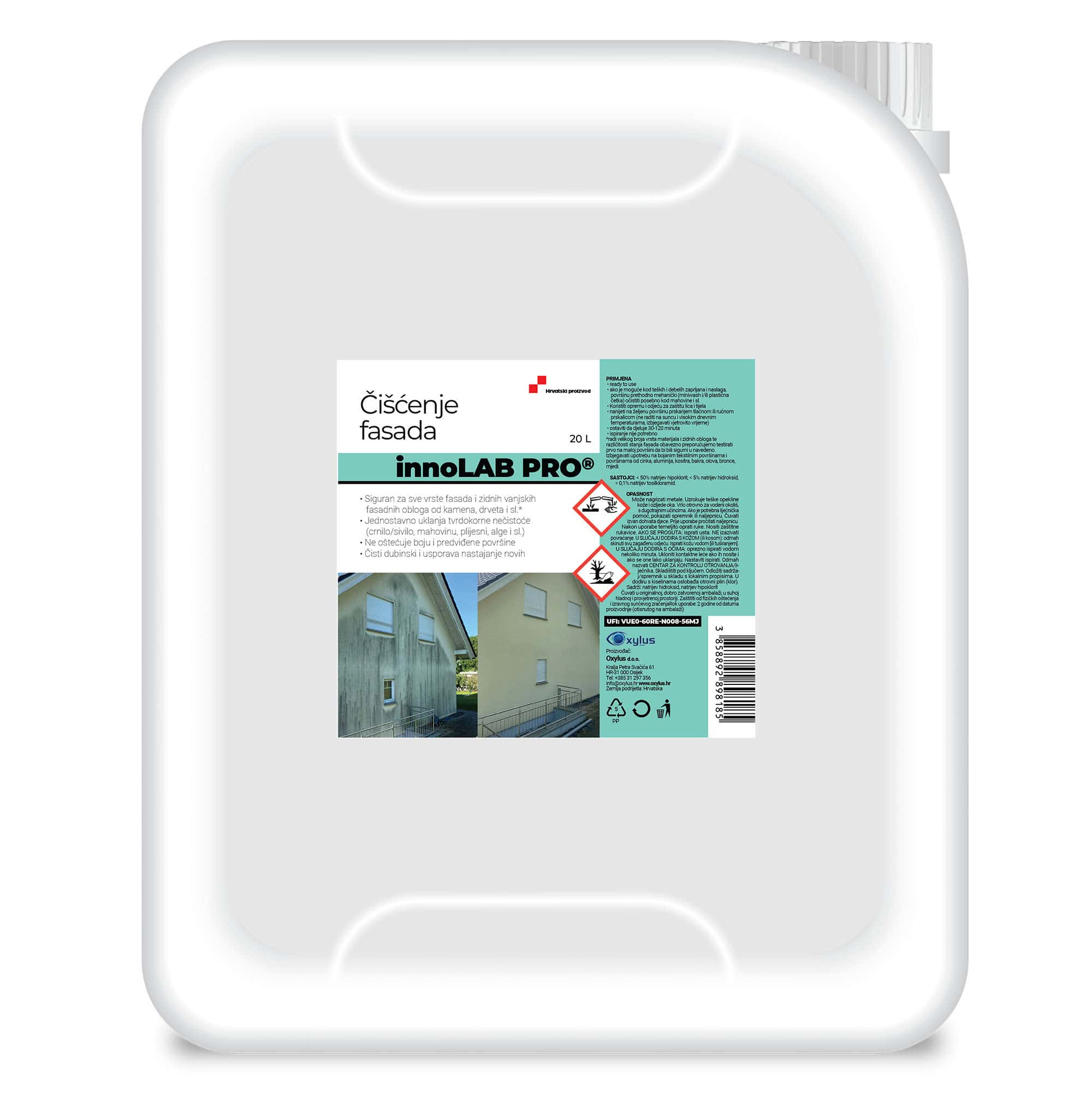 Oxylus innoLAB PRO ciscenje fasada 20L EKOS TRGOVINA
